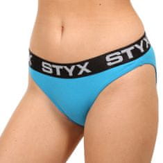 Styx Dámské kalhotky sportovní guma modré (IK1169) - velikost L