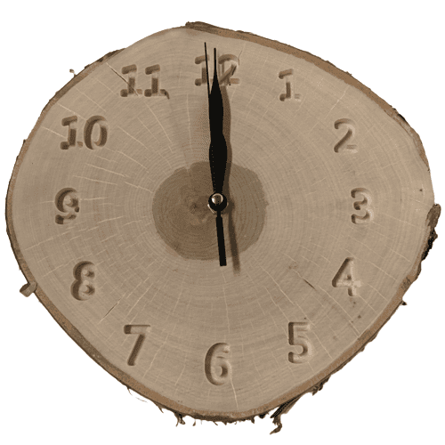 Přírodní Dekorace Dřevěné hodiny