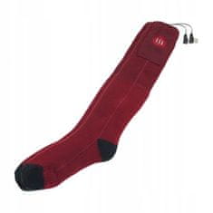 Glovii Vyhřívané teplé ponožky GQ3M, velikost M (35-40), červené
