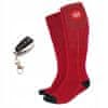 Vyhřívané teplé ponožky GQ3M, velikost M (35-40), červené