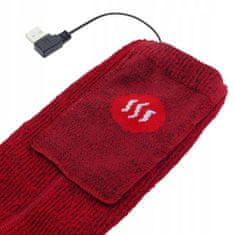 Glovii Vyhřívané teplé ponožky GQ3M, velikost L (41-46), červené