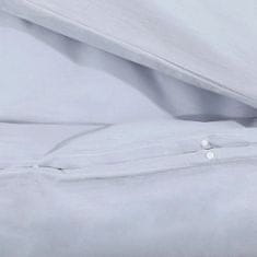 Vidaxl Sada ložního prádla šedá 260 x 220 cm lehké mikrovlákno