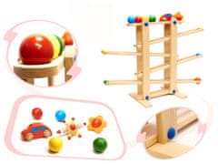 Ikonka Dřevěná kuličková dráha Montessori XXL