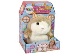 Lean-toys Interaktivní Talking Hamster Brown Plysh Pow