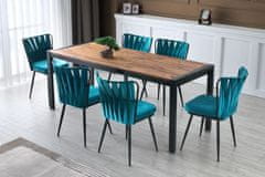 ASIR GROUP ASIR Sada jídelních židlí 158 černá modrá