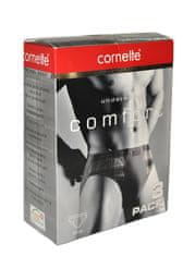 Pánské slipy Cornette Comfort 3-Pack A'3 M-XL mix barev-mix designu XL