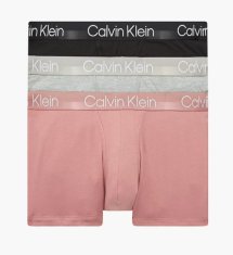 Calvin Klein Pánské bavlněné trenýrky 3pack NB2970A-UW5 - Calvin Klein bílá,šedá,černá XL