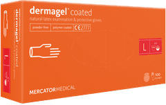 MERCATOR MEDICAL Latexové rukavice Mercator DERMAGEL 100 ks Velikost: S