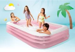 Intex 58487 Nafukovací bazén Family 305 x 183 x 56 cm - růžový