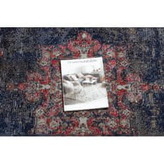 eoshop Moderný koberec MUNDO E0551 ornament, rám vintage outdoor červený / černý (Velikost: 160x220 cm)