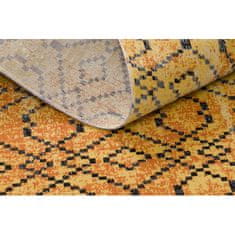 eoshop Moderný koberec MUNDO D5751 glamour outdoor oranžový / černý (Velikost: 160x220 cm)