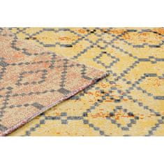 eoshop Moderný koberec MUNDO D5751 glamour outdoor oranžový / černý (Velikost: 180x270 cm)