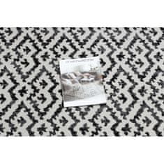 eoshop Moderný koberec MUNDO E0621 geometrický outdoor béžová / černý (Velikost: 180x270 cm)