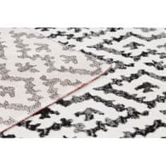eoshop Moderný koberec MUNDO E0621 geometrický outdoor béžová / černý (Velikost: 180x270 cm)