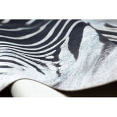 eoshop Koberec umělá hovězí kůže Zebra G5128-1, bílá černá kůže (Velikost: 155x195 cm)