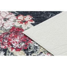eoshop ANDRE mycí kobereček 1816D květiny vintage protiskluz - bílá / červený (Velikost: 160x220 cm)
