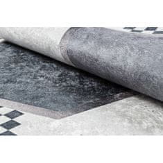 eoshop ANDRE mycí kobereček 1863 diamanty, geometrický protiskluz - bílá / černý (Velikost: 160x220 cm)