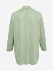 Only Carmakoma Světle zelený dámský lehký kabát v semišové úpravě ONLY CARMAKOMA Joline XL-XXL