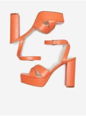 ONLY Oranžové dámské sandály na podpatku ONLY Autum 38