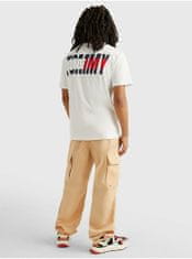 Tommy Jeans Bílé pánské tričko Tommy Jeans M
