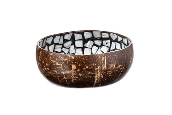 Čisté dřevo Kokosová miska s mozaikou