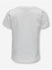 ONLY Bílé holčičí tričko ONLY Maggie 110-116