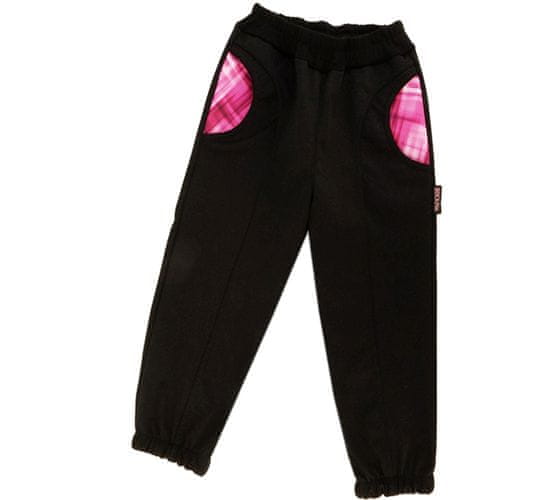 ROCKINO Dětské softshellové kalhoty vel. 110,116,122 vzor 8770 - černé