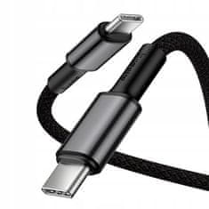 BASEUS Heavy-duty USB-C QC 3.0 PD 100W kabel 1m, CATGD-01 černá