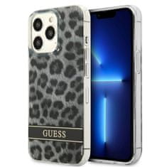 Guess Guess Leopard Electro Stripe – Pouzdro Na Iphone 13 Pro (Šedé)