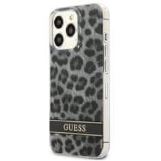 Guess Guess Leopard Electro Stripe – Pouzdro Na Iphone 13 Pro (Šedé)
