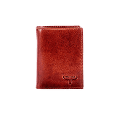 Buffalo Hnědá kožená peněženka s reliéfem CE-PR-N890-VTU.78_281621 Univerzální