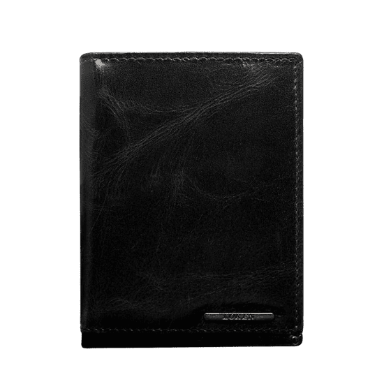 LOREN Černá pánská kožená peněženka bez zapínání CE-PR-FRM-70-01.23_288952
