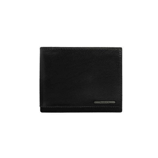 LOREN Černá pánská kožená peněženka CE-PF-CRM-70-07.32_290346