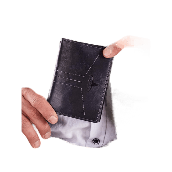 Buffalo Pánská tmavě modrá kožená peněženka CE-PF-N4-HP-3.99_301035