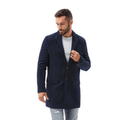 OMBRE Pánský kabát DAVID navy MDN14106 XL