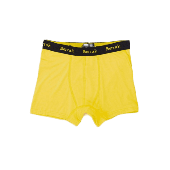 BERRAK Žluté pánské boxerky BR-BK-4476.28P_352183