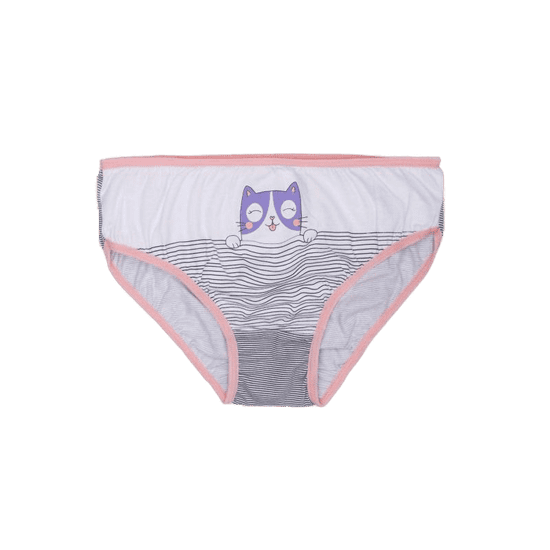 BERRAK Dámské kalhotky s potiskem VIA bílá a broskvová BR-MT-6873_380698