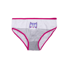 BERRAK Dámské kalhotky s potiskem ANIMA bílé a tmavě růžové BR-MT-6873_380711 92-98