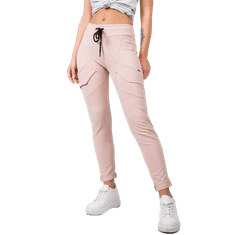 BASIC FEEL GOOD Dámské kalhoty READY pudrově růžové RV-DR-5424.08X_347812 XL