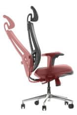 STEMA Otočná kancelářská židle AKCENT. Má chromovanou základnu a zdvih, nastavitelné područky, hlavovou a bederní opěrku. Nastavitelné sedadlo a opěradlo. Synchronní mechanismus. Černá barva.
