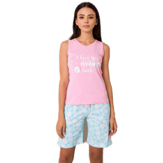 BERRAK Dámské pyžamo BEATRIX růžové a modré BR-PI-3141_353642 L