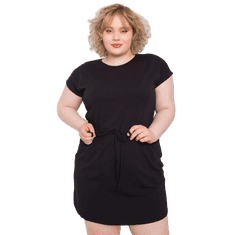 BASIC FEEL GOOD Dámské šaty s kapsami plus size KORI černé RV-SK-6642.89_365063 4XL