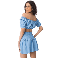 Och Bella Dámská sukně mini Joanna OCH BELLA modrá TW-SD-BI-26716.47_367827 M
