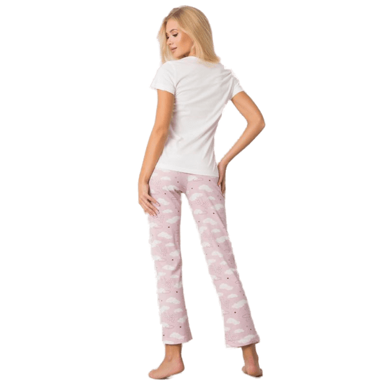 Factoryprice Dámské pyžamo s potiskem dvoudílné ASIF bílé BR-PI-3256_378443