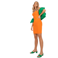 BASIC FEEL GOOD Dámské šaty SICILY oranžové RV-SK-7560.90_383045 XS