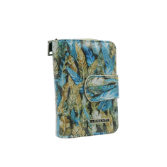 Lorenti Dámská peněženka vzorovaná kožená PURY zelená 76115-HYM-RFID_386756 Univerzální