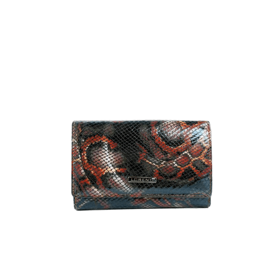 Lorenti Dámská kožená peněženka se vzorem KIERON černočervená 76112-MSN_386779
