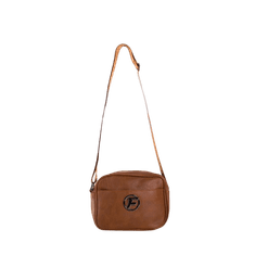 F & B Dámská kabelka s širokým popruhem FLORIA hnědá OW-TR-F-559_391134 Univerzální