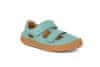 dětské barefoot kožené sandály G3150241-9 mint, pro muže, 28