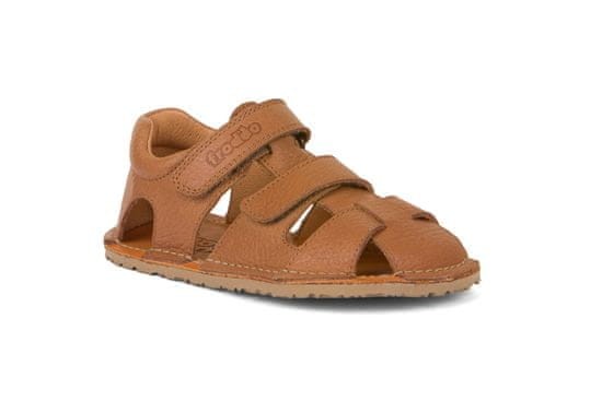 Froddo chlapecké barefoot kožené sandály G3150243-2 cognac